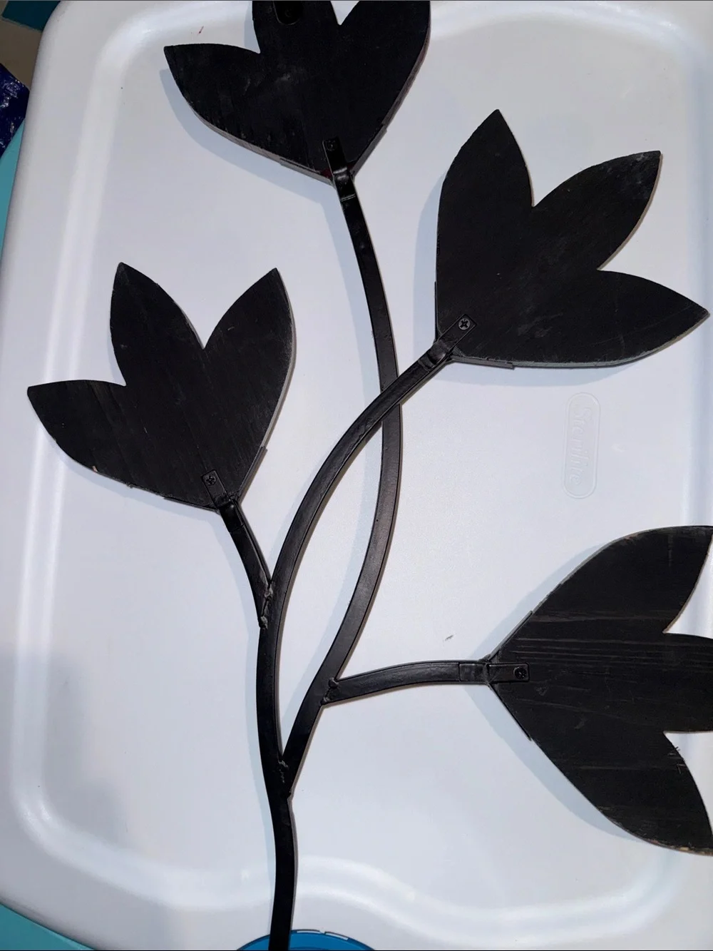 Multi-Color Rustic Metal Flower Wall Decor